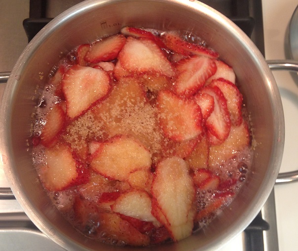 boiling Strawberry Jam